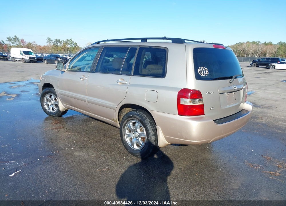 2005 TOYOTA HIGHLANDER V6 VIN: JTEGP21A250050334