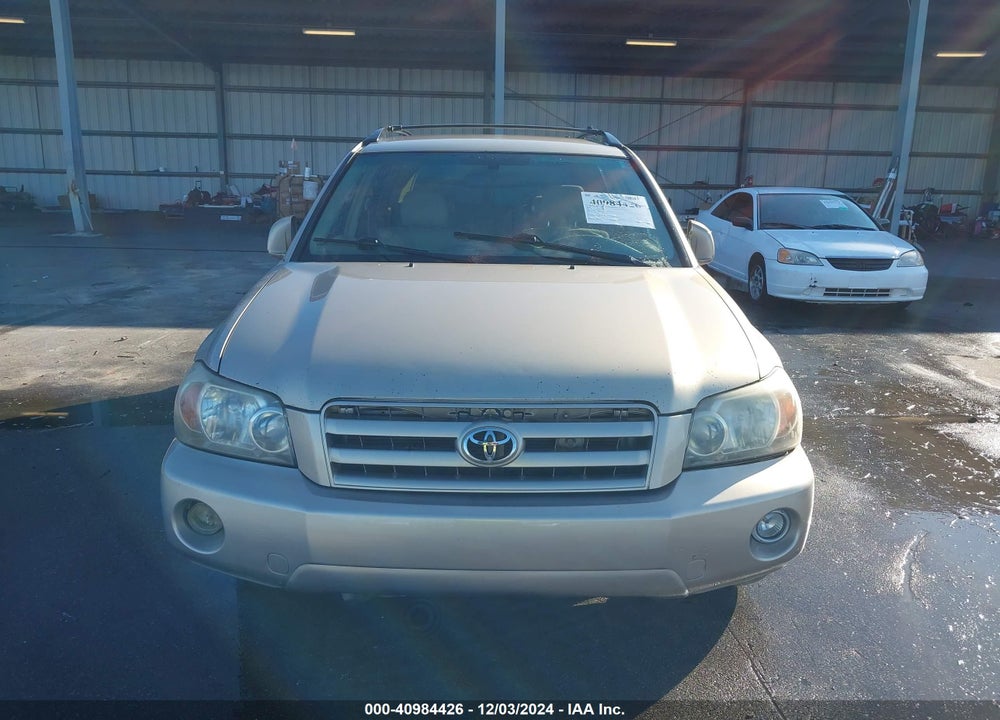 2005 TOYOTA HIGHLANDER V6 VIN: JTEGP21A250050334