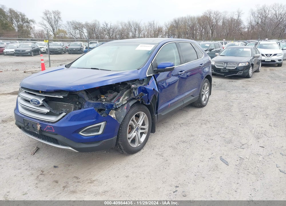 2015 FORD EDGE TITANIUM VIN: 2FMPK4K87FBB00862