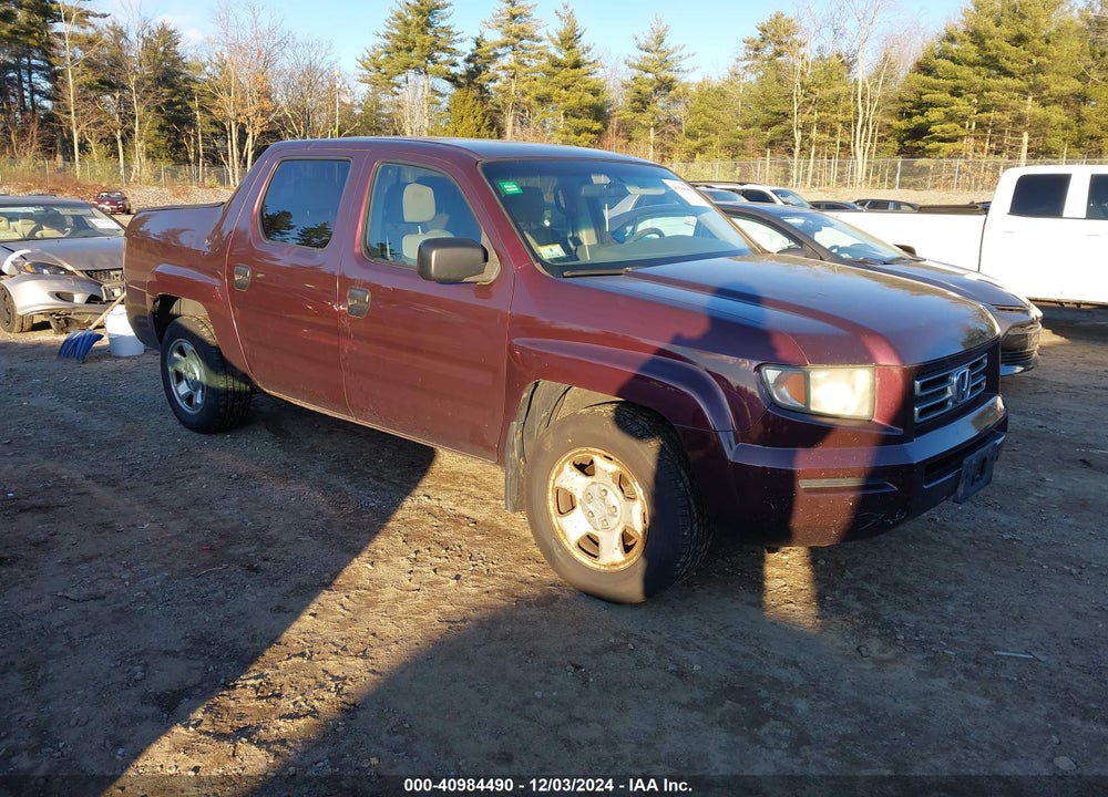 2007 HONDA RIDGELINE RT VIN: 2HJYK16247H508906