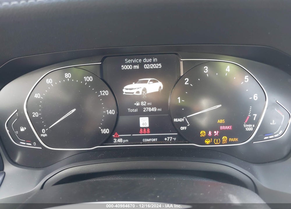 2021 BMW 330I VIN: 3MW5R1J0XM8B86056