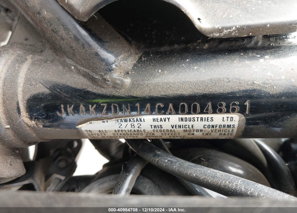 1982 KAWASAKI KZ750 N VIN: JKAKZDN14CA004861