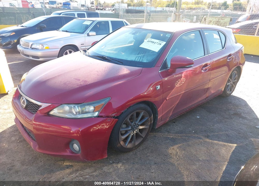 2013 LEXUS CT 200H VIN: JTHKD5BH8D2134406