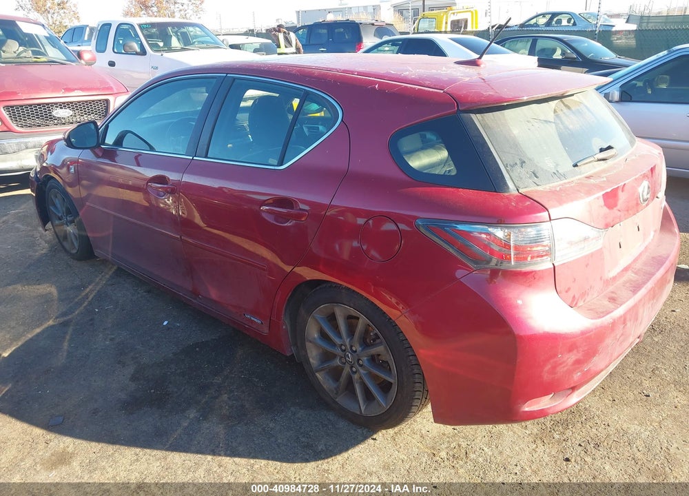 2013 LEXUS CT 200H VIN: JTHKD5BH8D2134406