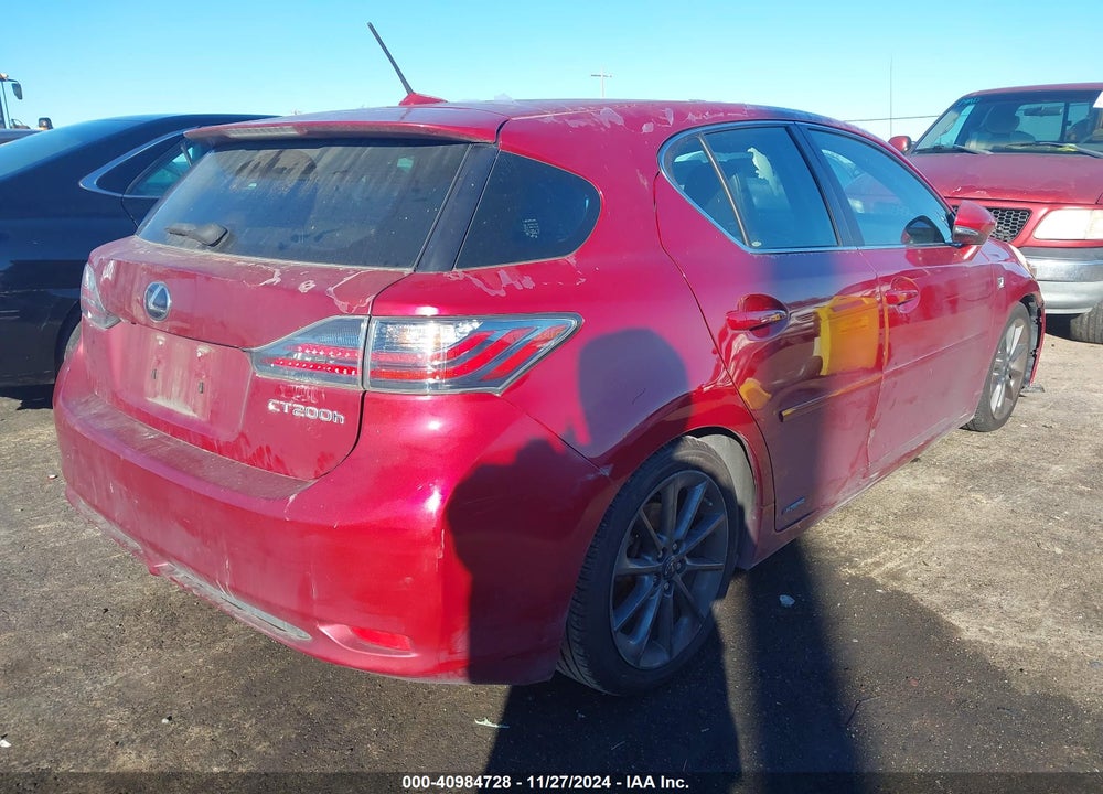 2013 LEXUS CT 200H VIN: JTHKD5BH8D2134406