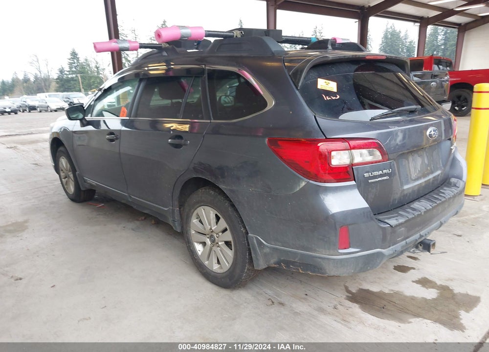 2017 SUBARU OUTBACK 2.5I PREMIUM VIN: 4S4BSACC9H3209662