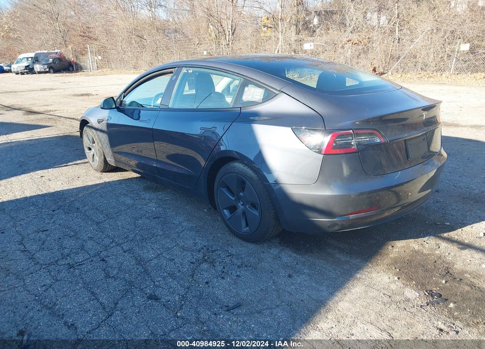 2021 TESLA MODEL 3 STANDARD RANGE PLUS REAR-WHEEL DRIVE VIN: 5YJ3E1EA6MF976734