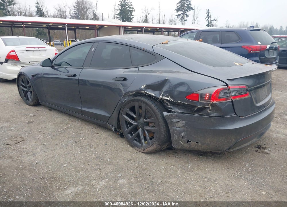 2021 TESLA MODEL S PLAID TRI MOTOR ALL-WHEEL DRIVE VIN: 5YJSA1E69MF434837