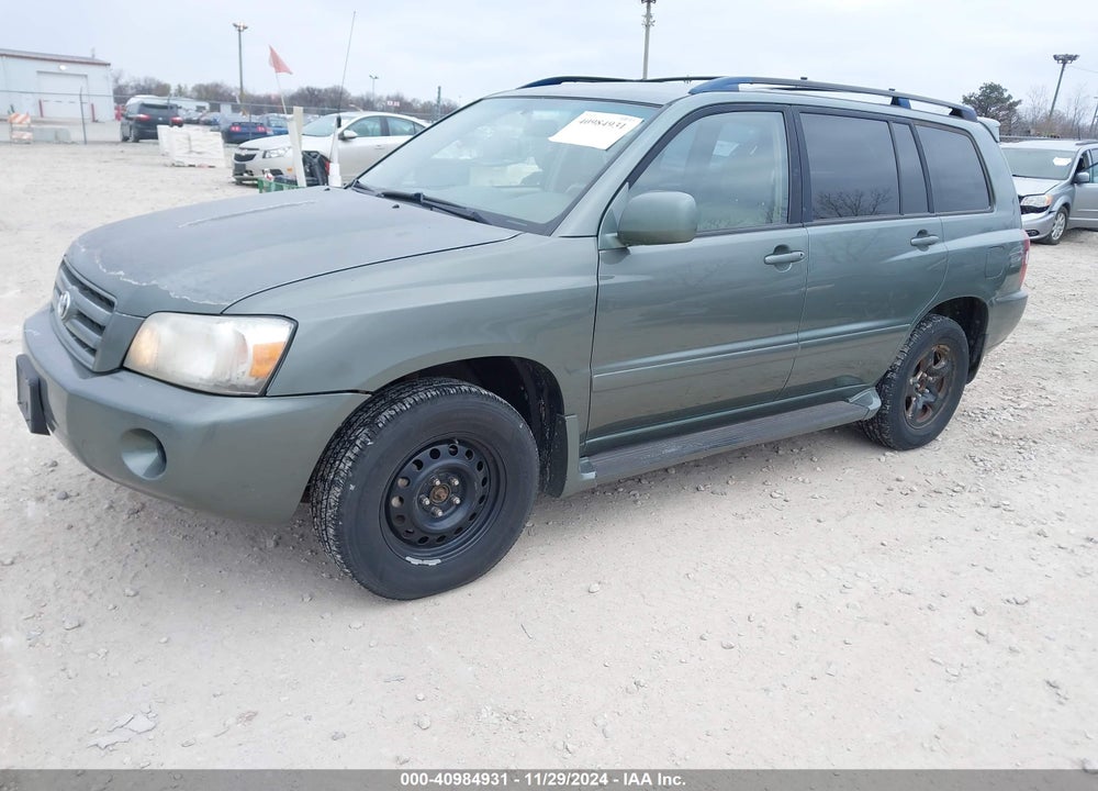 2005 TOYOTA HIGHLANDER VIN: JTEGD21A550110101