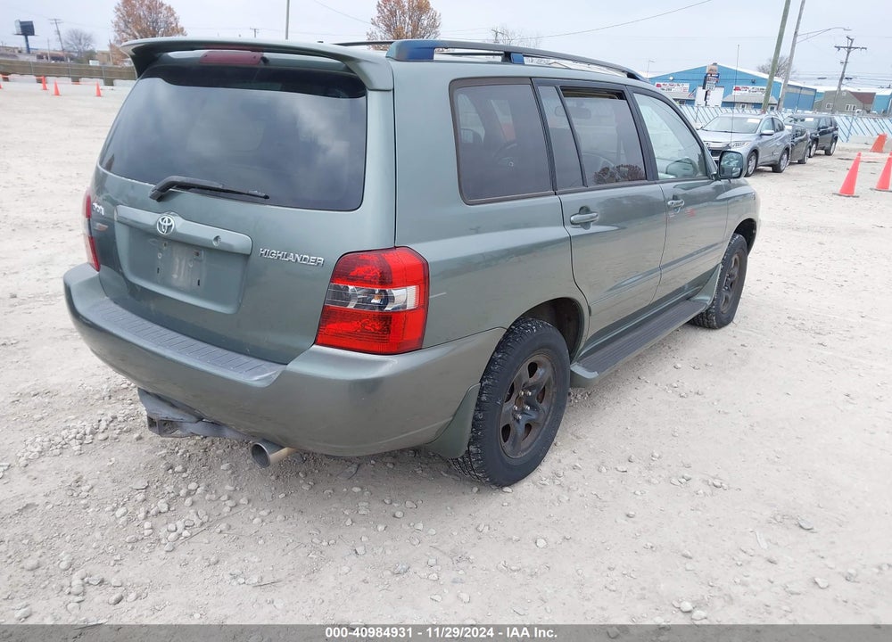 2005 TOYOTA HIGHLANDER VIN: JTEGD21A550110101