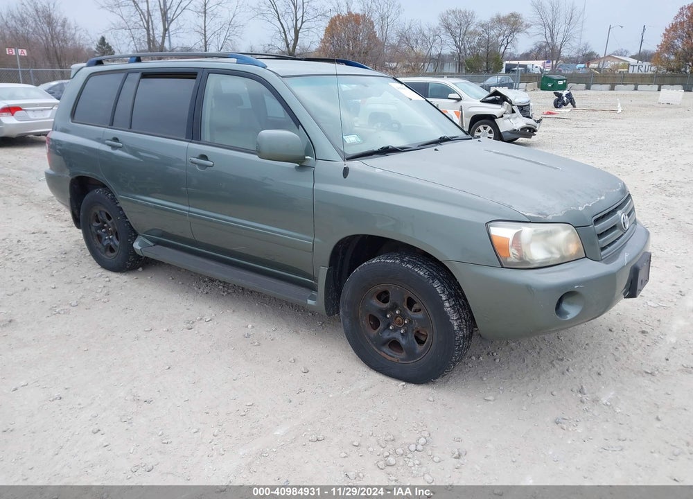 2005 TOYOTA HIGHLANDER VIN: JTEGD21A550110101