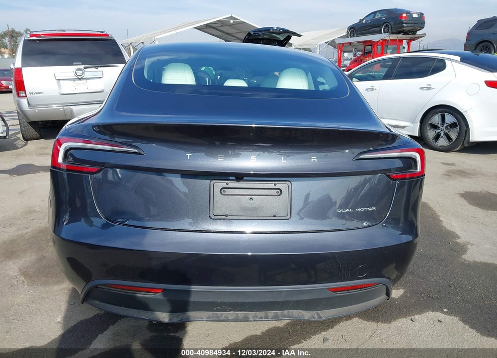 2024 TESLA MODEL 3 LONG RANGE DUAL MOTOR ALL-WHEEL DRIVE VIN: 5YJ3E1EB5RF754671