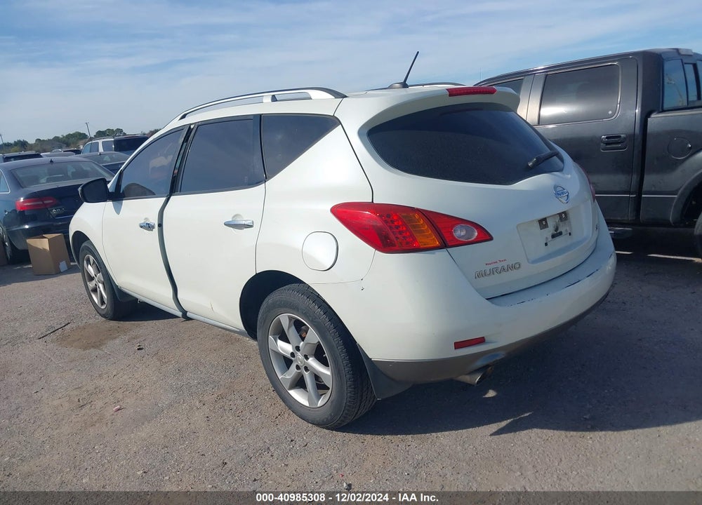 2009 NISSAN MURANO SL VIN: JN8AZ18U99W105853