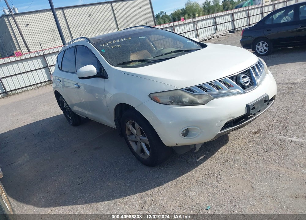 2009 NISSAN MURANO SL VIN: JN8AZ18U99W105853