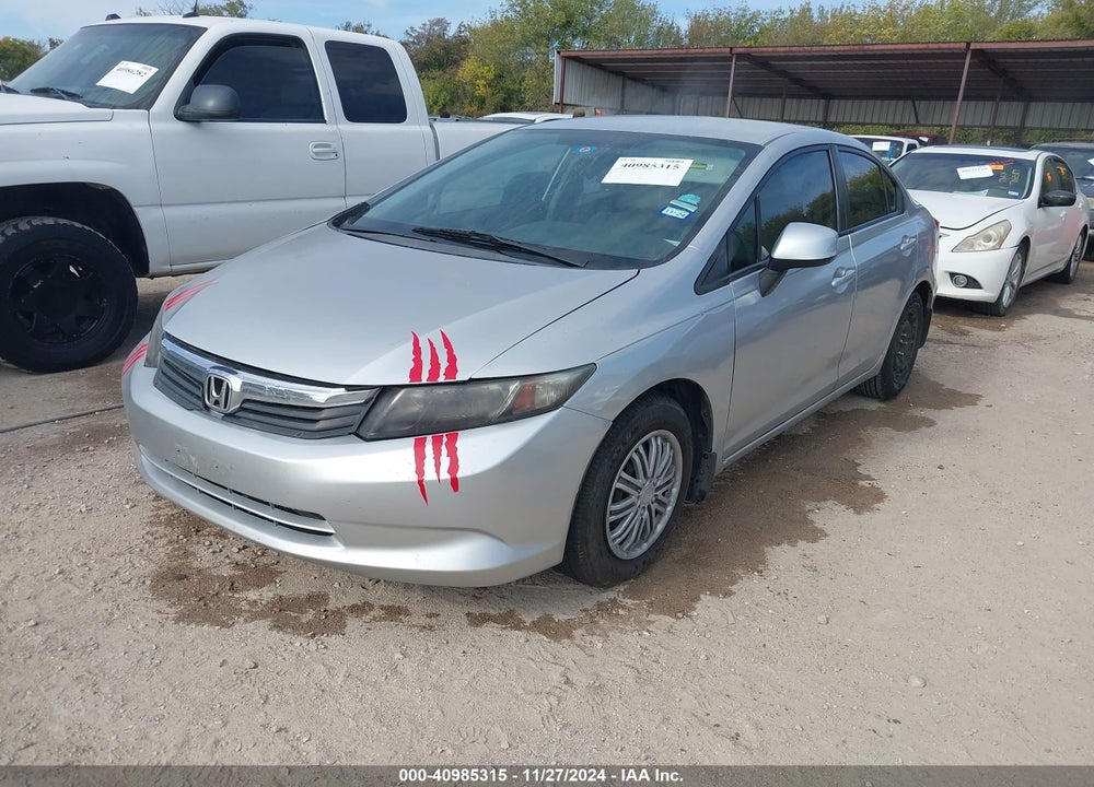 2012 HONDA CIVIC LX VIN: 2HGFB2F56CH610229