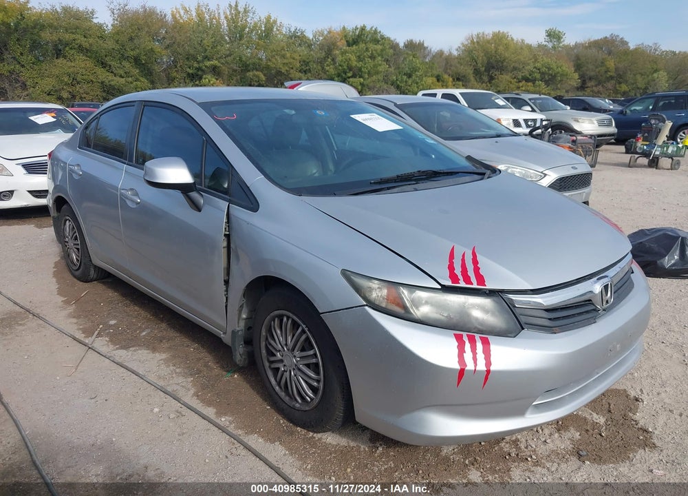 2012 HONDA CIVIC LX VIN: 2HGFB2F56CH610229