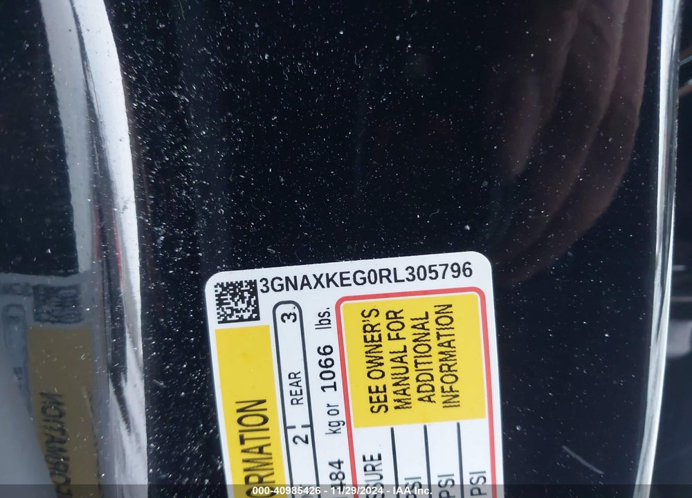 2024 CHEVROLET EQUINOX FWD LT VIN: 3GNAXKEG0RL305796