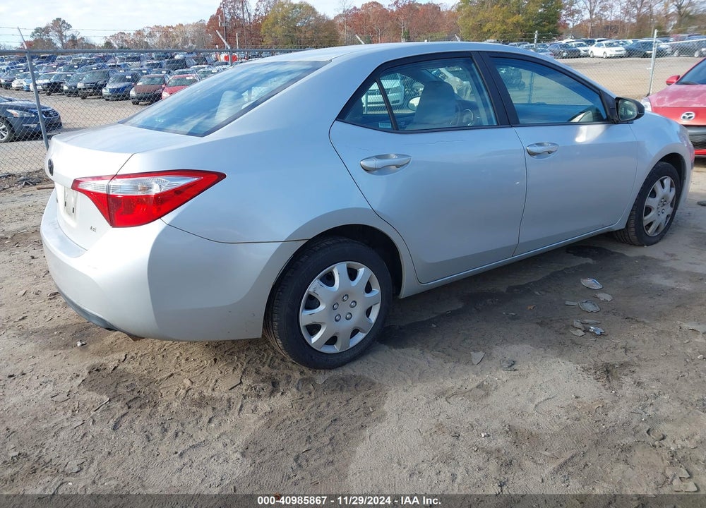 2014 TOYOTA COROLLA LE VIN: 5YFBURHE7EP081982