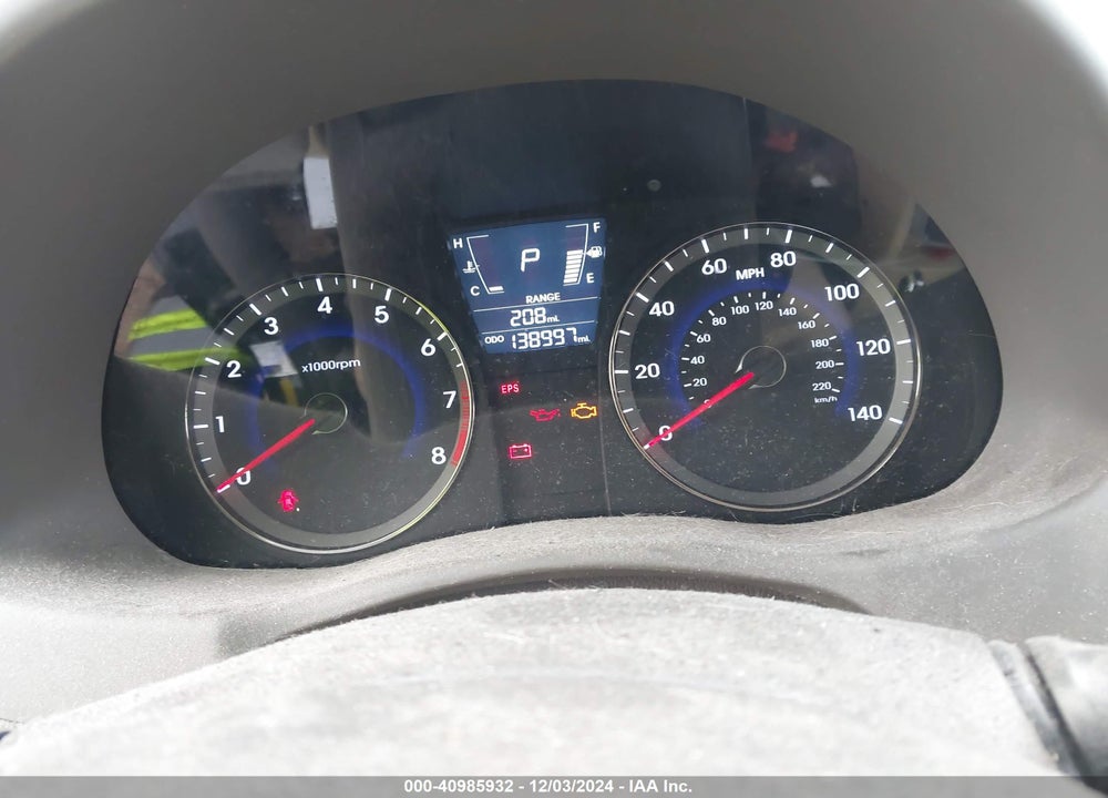 2012 HYUNDAI ACCENT GLS VIN: KMHCU4AE7CU050566