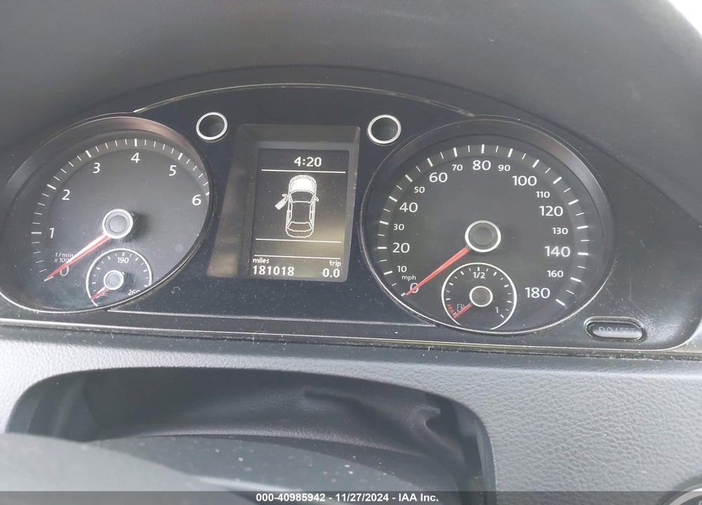 2012 VOLKSWAGEN CC SPORT VIN: WVWMN7AN1CE516011