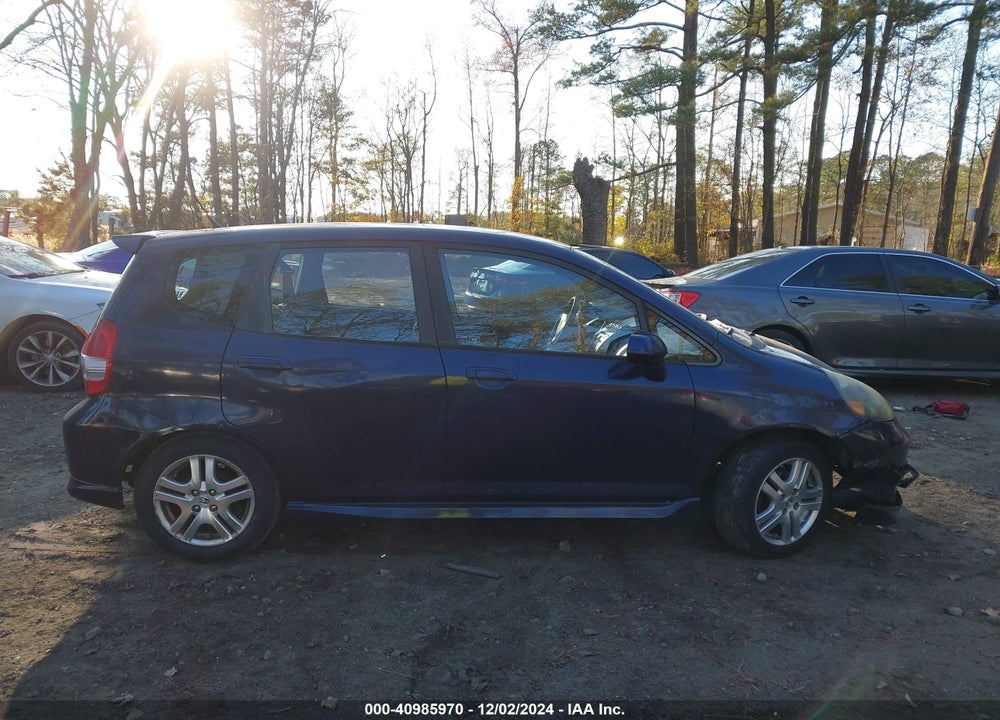 2008 HONDA FIT SPORT VIN: JHMGD38658S050789