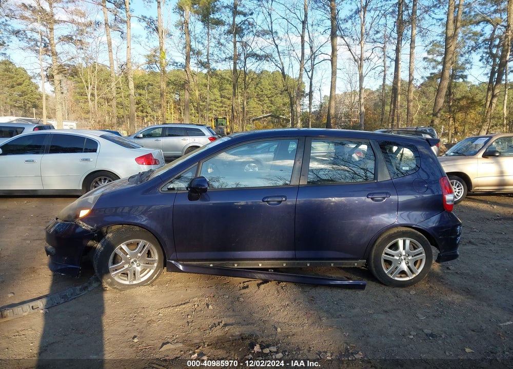 2008 HONDA FIT SPORT VIN: JHMGD38658S050789