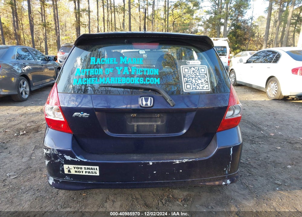 2008 HONDA FIT SPORT VIN: JHMGD38658S050789