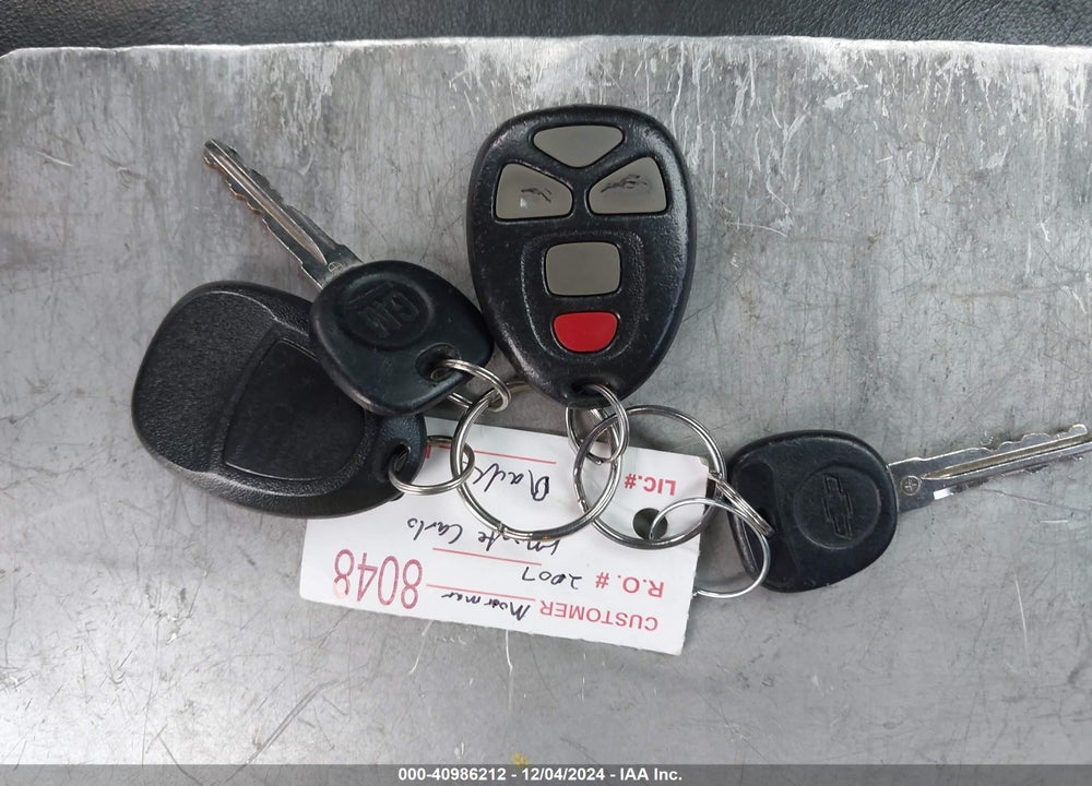 2007 CHEVROLET MONTE CARLO VIN: 2G1WL16C179323572