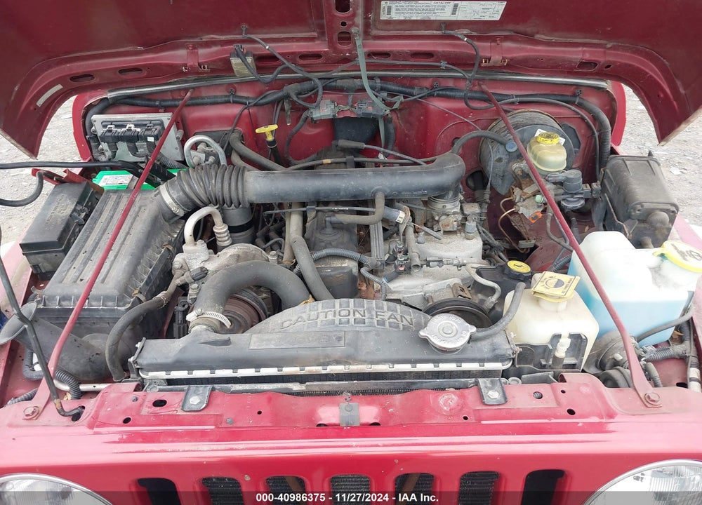 1999 JEEP WRANGLER SPORT VIN: 1J4FY19S3XP496260