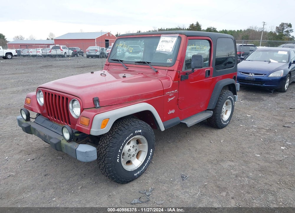 1999 JEEP WRANGLER SPORT VIN: 1J4FY19S3XP496260