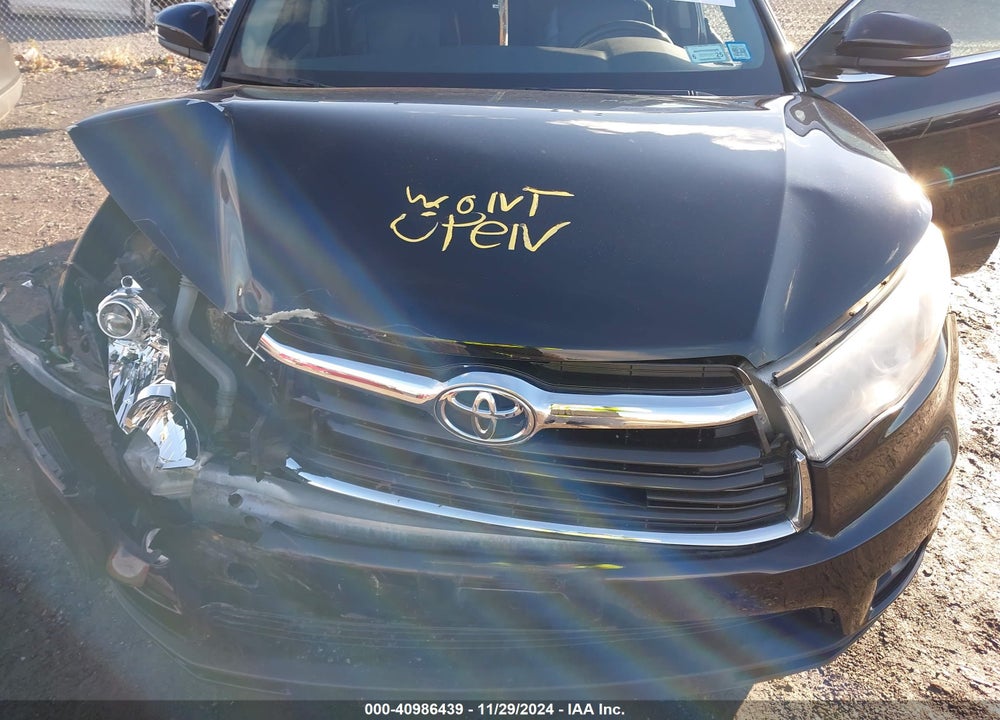 2016 TOYOTA HIGHLANDER XLE V6 VIN: 5TDJKRFH5GS351364