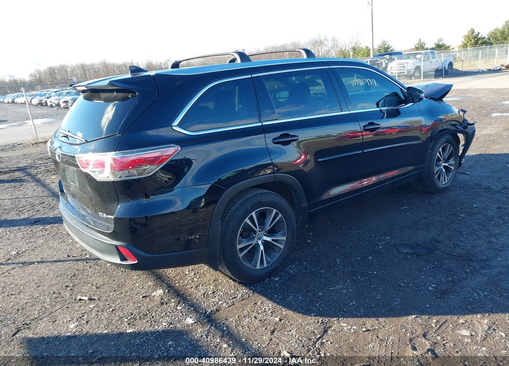 2016 TOYOTA HIGHLANDER XLE V6 VIN: 5TDJKRFH5GS351364