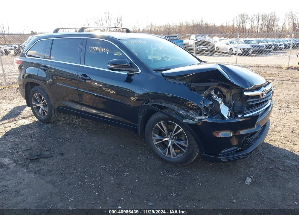 2016 TOYOTA HIGHLANDER XLE V6 VIN: 5TDJKRFH5GS351364