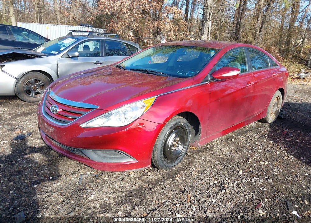 2014 HYUNDAI SONATA GLS VIN: 5NPEB4AC2EH905415