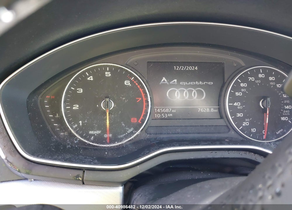 2017 AUDI A4 2.0T PREMIUM VIN: WAUANAF4XHN002422