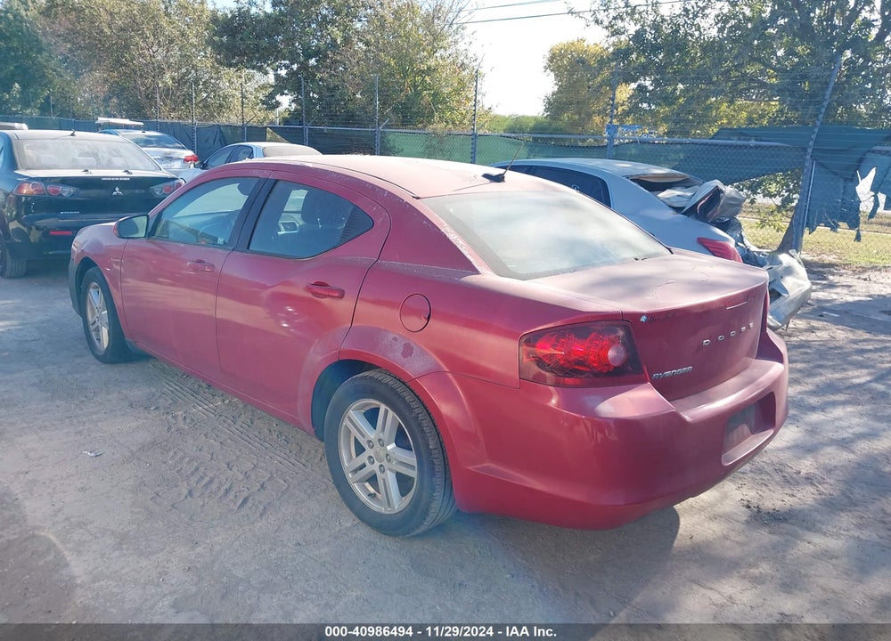 2012 DODGE AVENGER VIN: 1C3CDZCB1CN147958