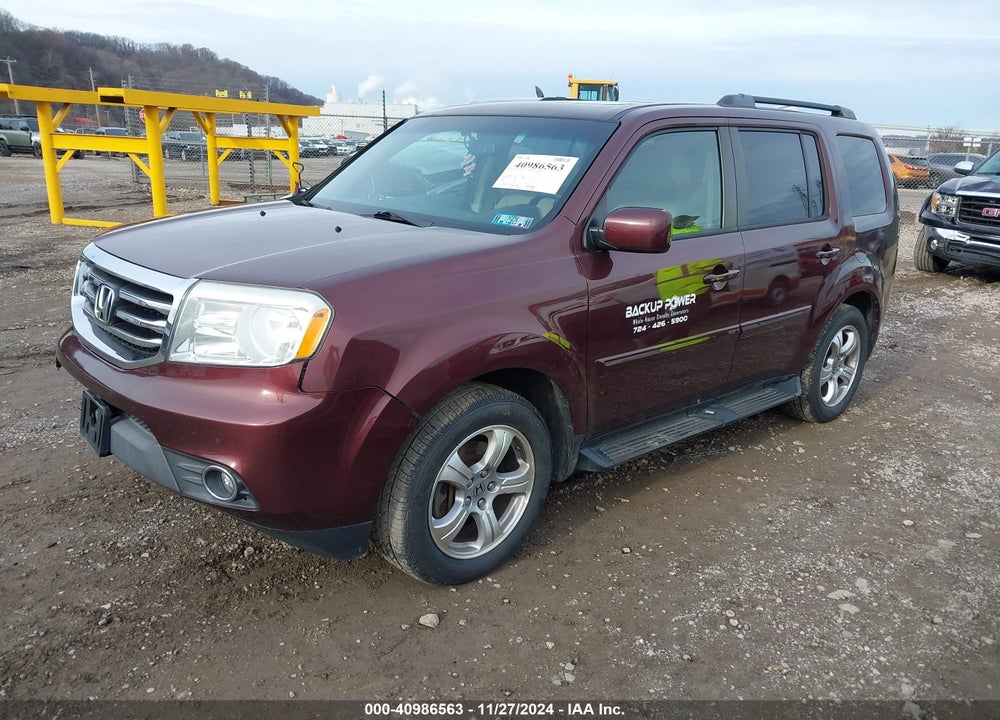 2012 HONDA PILOT EX-L VIN: 5FNYF4H54CB018290