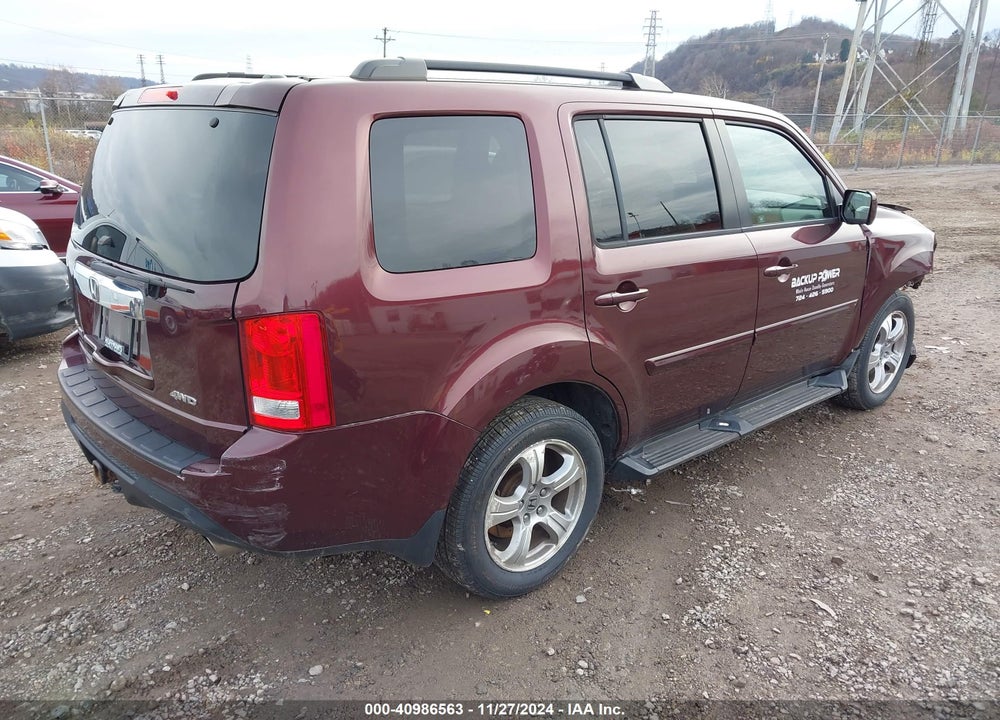 2012 HONDA PILOT EX-L VIN: 5FNYF4H54CB018290