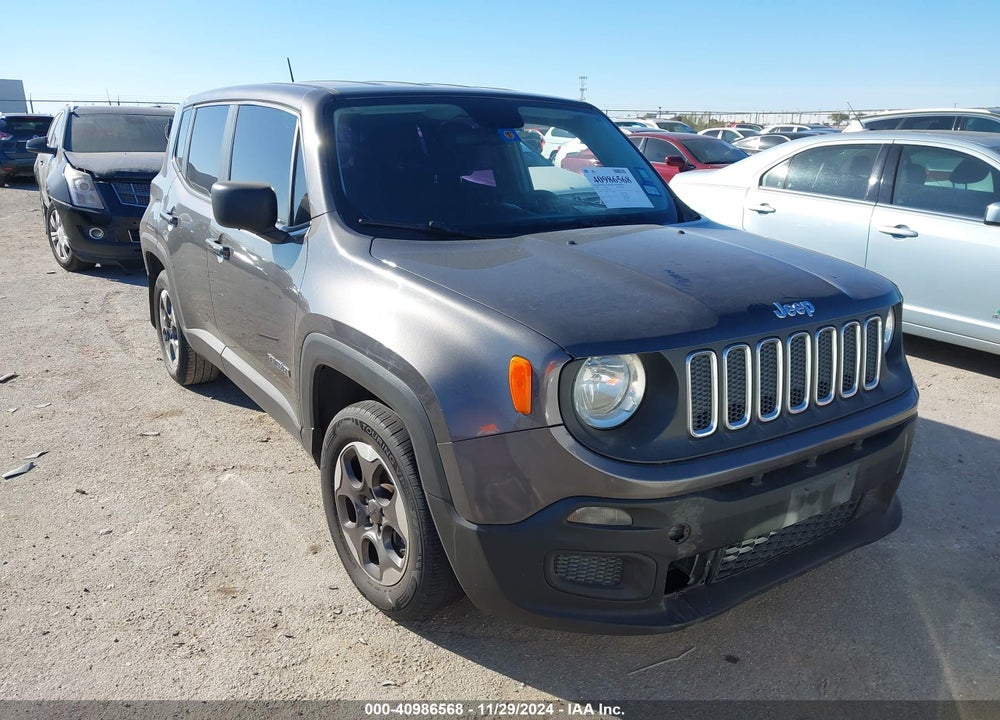2016 JEEP RENEGADE SPORT VIN: ZACCJAAT5GPD42167