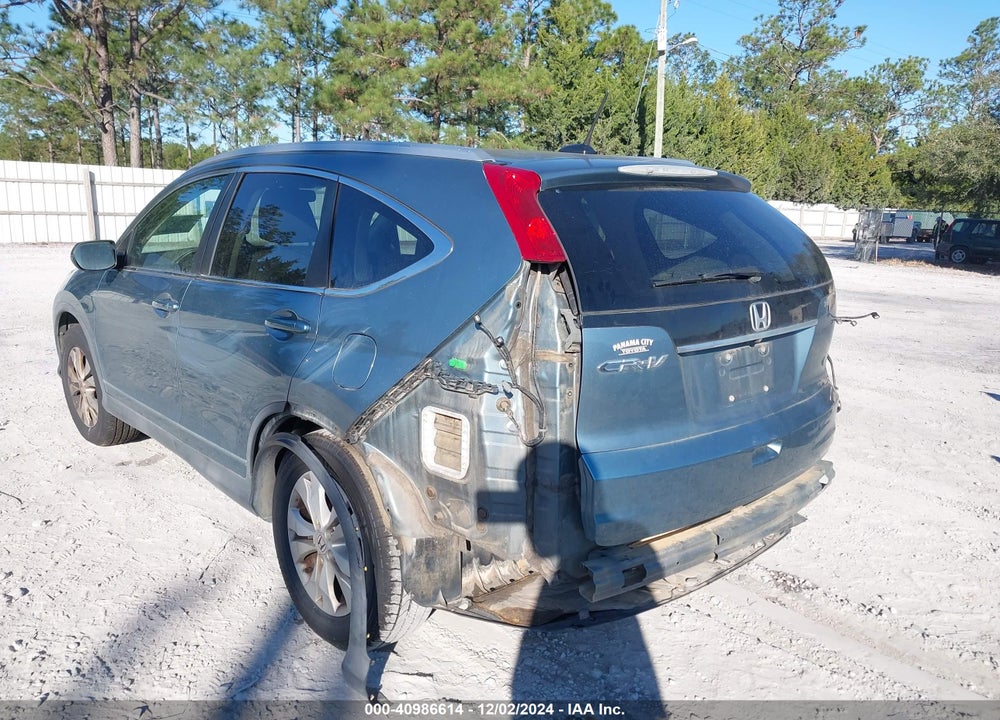 2013 HONDA CR-V EX-L VIN: 5J6RM3H7XDL043015