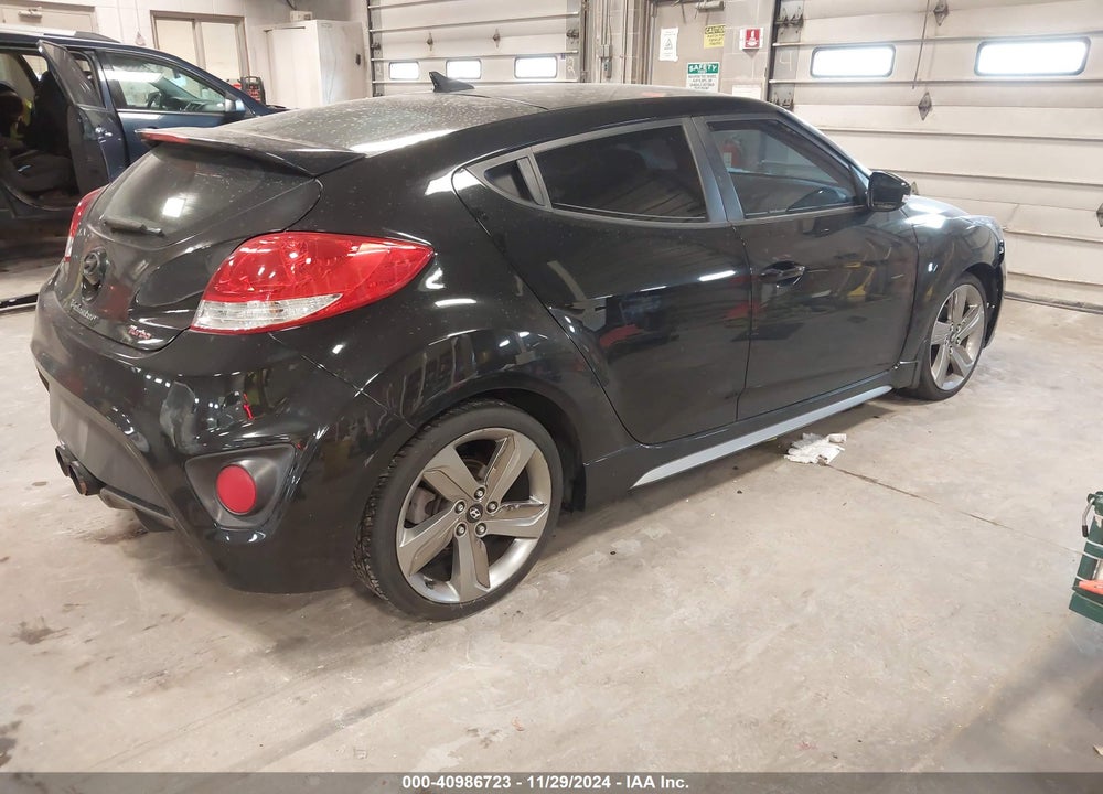 2013 HYUNDAI VELOSTER TURBO W/BLACK VIN: KMHTC6AEXDU169597