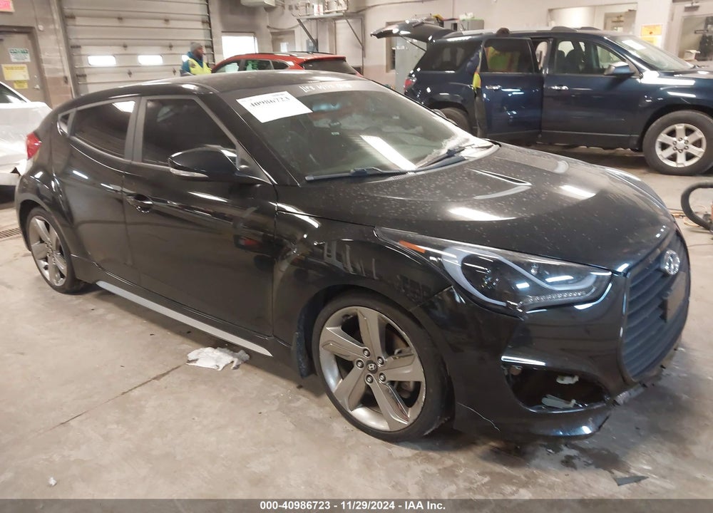 2013 HYUNDAI VELOSTER TURBO W/BLACK VIN: KMHTC6AEXDU169597