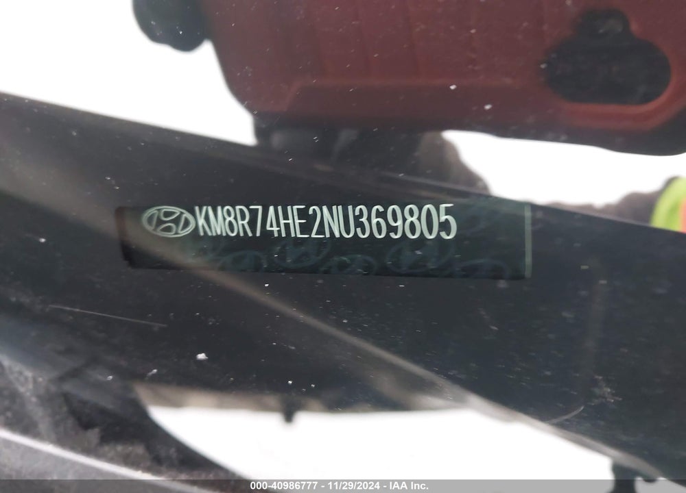 2022 HYUNDAI PALISADE CALLIGRAPHY VIN: KM8R74HE2NU369805