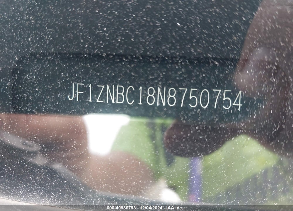 2022 TOYOTA GR86 VIN: JF1ZNBC18N8750754