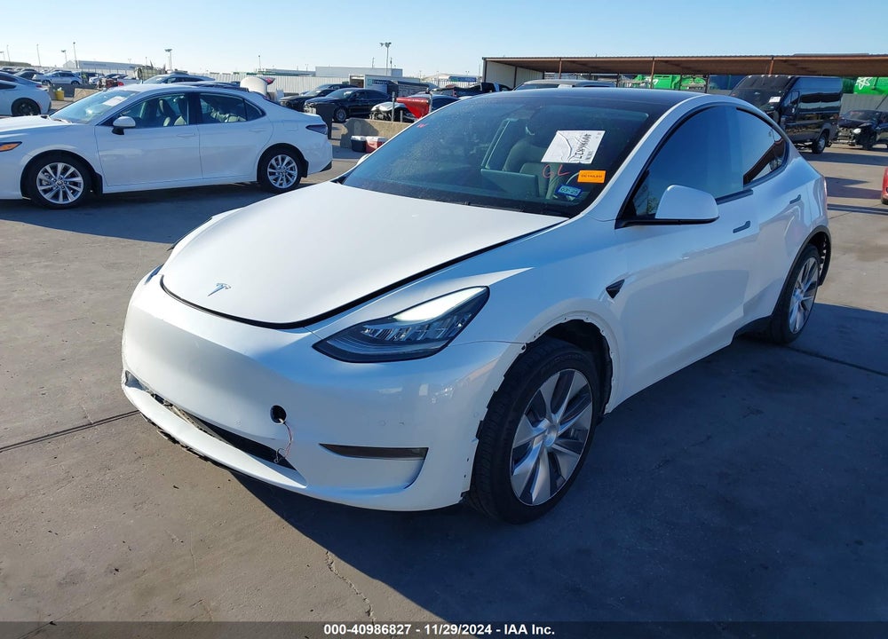 2021 TESLA MODEL Y LONG RANGE DUAL MOTOR ALL-WHEEL DRIVE VIN: 5YJYGDEE1MF285583