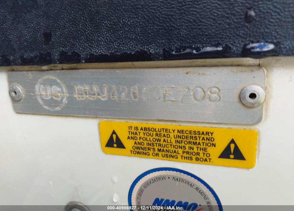 2008 NITRO BASSBOAT VIN: BUJ42060E708