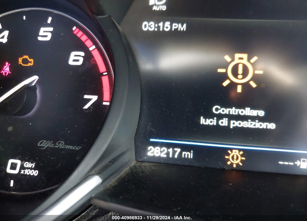 2018 ALFA ROMEO GIULIA AWD VIN: ZARFAEDN0J7564031