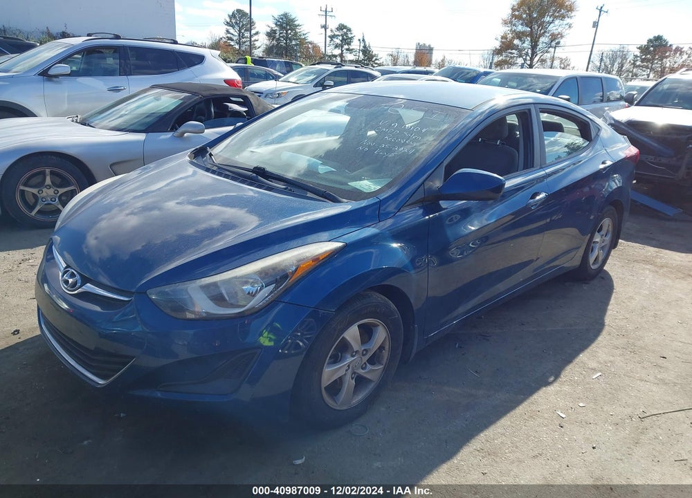2014 HYUNDAI ELANTRA VIN: KMHDH4AE9EU210104