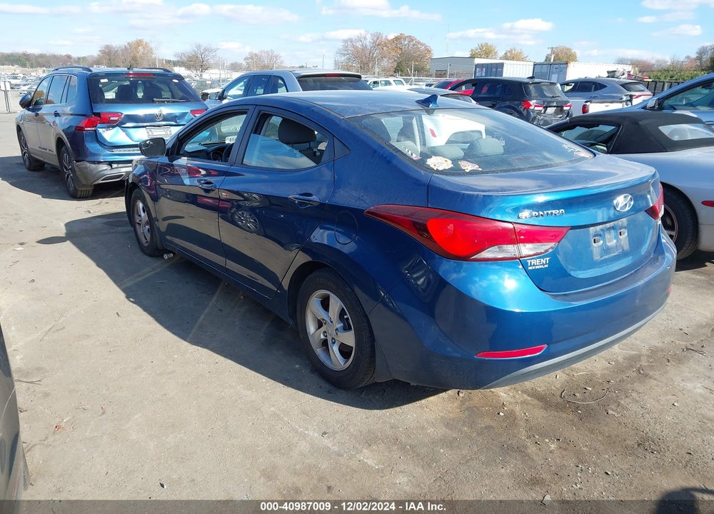 2014 HYUNDAI ELANTRA VIN: KMHDH4AE9EU210104
