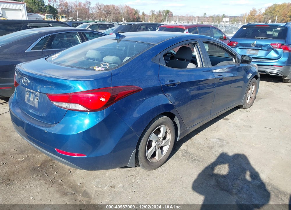 2014 HYUNDAI ELANTRA VIN: KMHDH4AE9EU210104